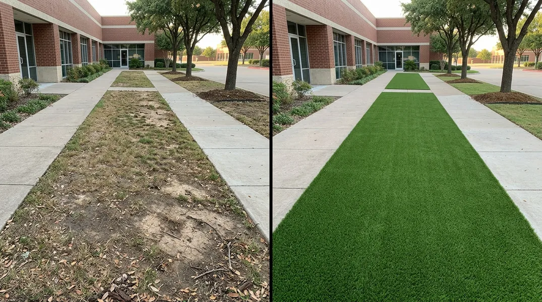 Result artificial grass installation in Fort Worth - Fort Worth Turf Installation
