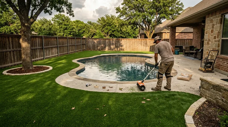 Pool Surround Turf Fort Worth